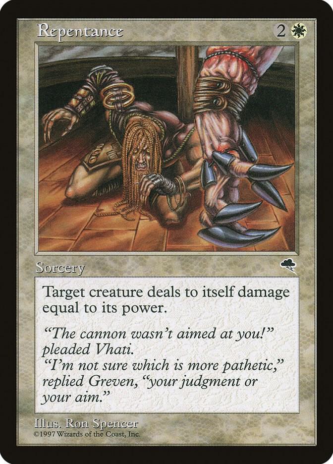 Repentance 37 card from Tempest