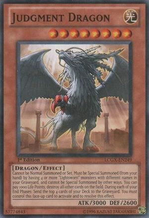 Judgment Dragon LCGX-EN249 card from Legendary Collection 2
