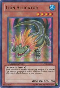 Lion Alligator LC02-EN008 card from Legendary Collection 2