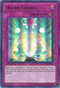 Macro Cosmos LCGX-EN218 card from Legendary Collection 2