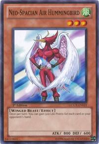 Neo-Spacian Air Hummingbird LCGX-EN021 card from Legendary Collection 2