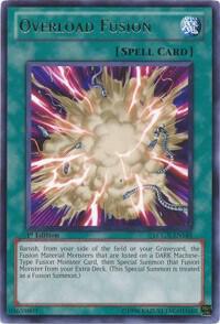 Overload Fusion LCGX-EN185 card from Legendary Collection 2