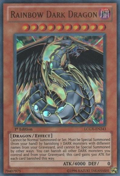 Rainbow Dark Dragon LCGX-EN243 card from Legendary Collection 2