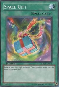 Space Gift LCGX-EN104 card from Legendary Collection 2
