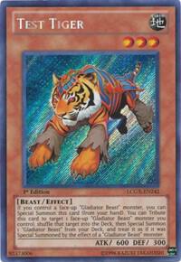Test Tiger LCGX-EN242 card from Legendary Collection 2