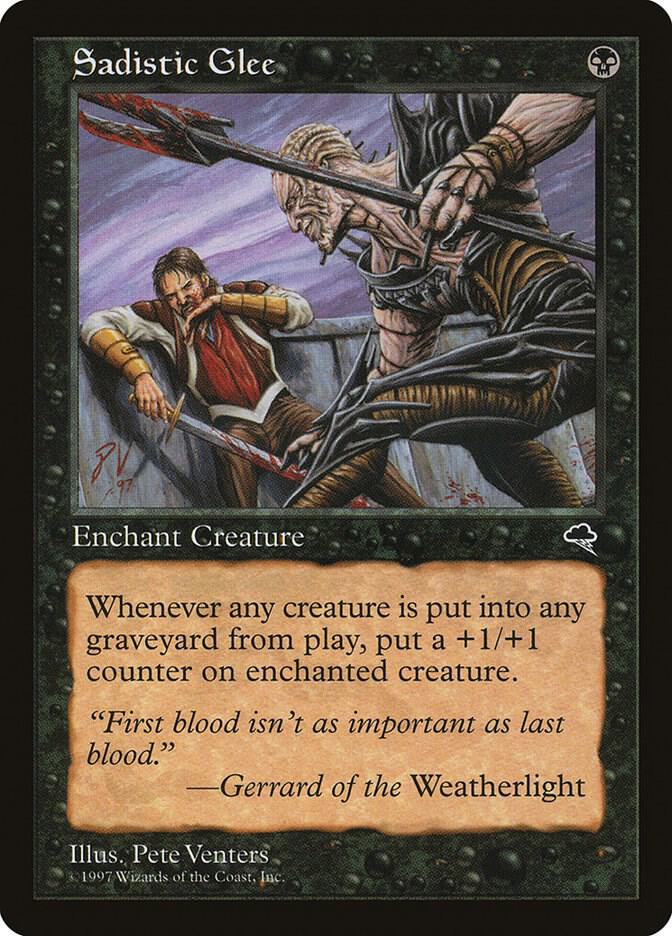 Sadistic Glee 153 card from Tempest