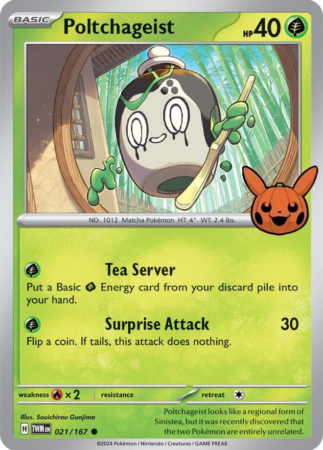 Poltchageist 021/167 card from Trick or Trade BOOster Bundle 2024