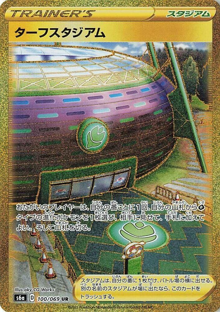 Turffield Stadium 100/069 card from S6a: Eevee Heroes