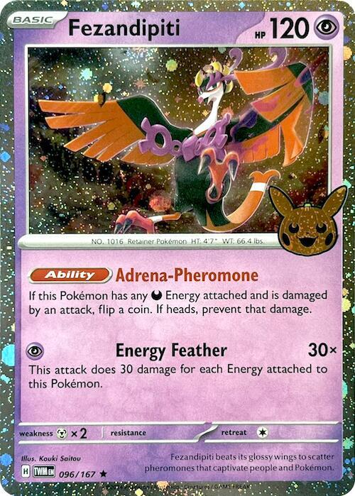Fezandipiti (Cosmos Holo) 096/167 card from Trick or Trade BOOster Bundle 2024