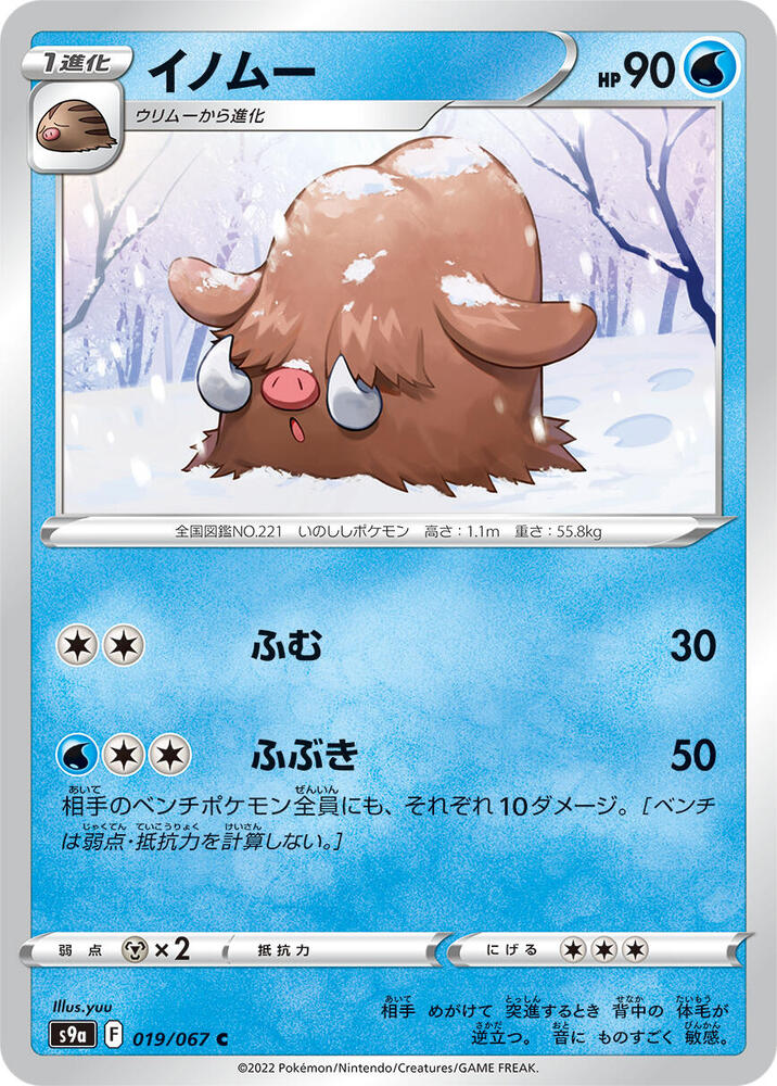 Piloswine 019/067 card from S9a: Battle Region