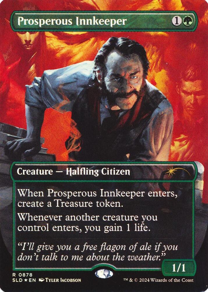 Prosperous Innkeeper (Rainbow Foil) 878 card from Secret Lair Drop Series