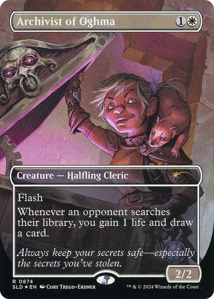 Archivist of Oghma (Rainbow Foil) 874 card from Secret Lair Drop Series