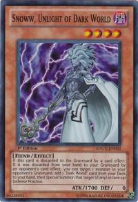 Snoww, Unlight of Dark World SDGU-EN002 card from Structure Deck: Gates of the Underworld