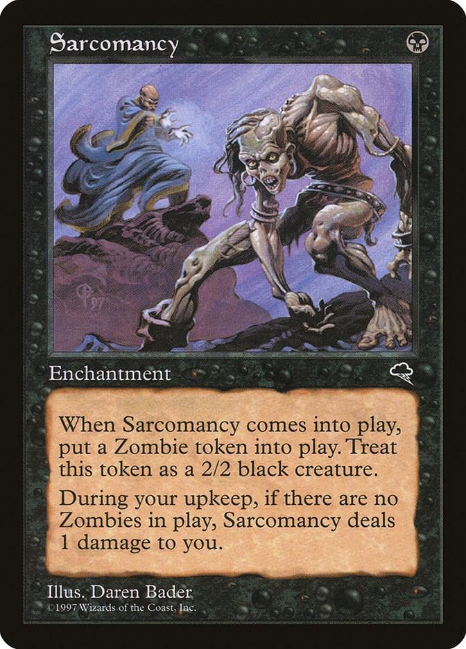 Sarcomancy 154 card from Tempest