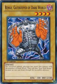 Renge, Gatekeeper of Dark World SDGU-EN005 card from Structure Deck: Gates of the Underworld