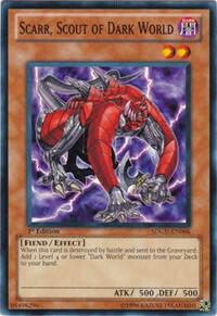 Scarr, Scout of Dark World SDGU-EN006 card from Structure Deck: Gates of the Underworld