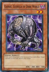 Kahkki, Guerilla of Dark World SDGU-EN007 card from Structure Deck: Gates of the Underworld