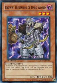 Broww, Huntsman of Dark World SDGU-EN009 card from Structure Deck: Gates of the Underworld