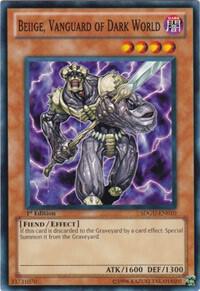 Beiige, Vanguard of Dark World SDGU-EN010 card from Structure Deck: Gates of the Underworld