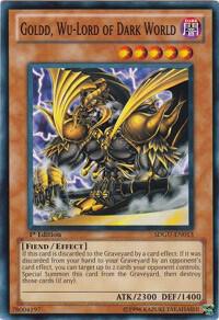 Goldd, Wu-Lord of Dark World SDGU-EN013 card from Structure Deck: Gates of the Underworld