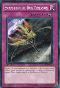 Escape from the Dark Dimension SDGU-EN038 card from Structure Deck: Gates of the Underworld