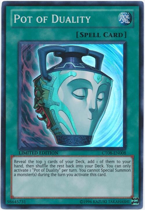 Pot of Duality CT08-EN008 card from 2011 Collectors Tins