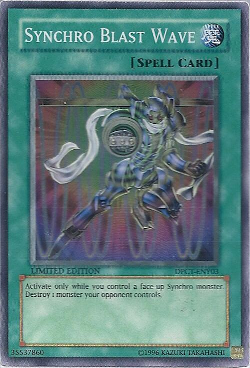 Synchro Blast Wave DPCT-ENY03 card from 2010 Duelist Pack Collection Tin