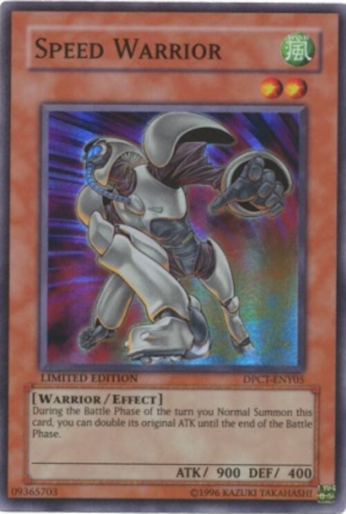 Speed Warrior DPCT-ENY05 card from 2010 Duelist Pack Collection Tin