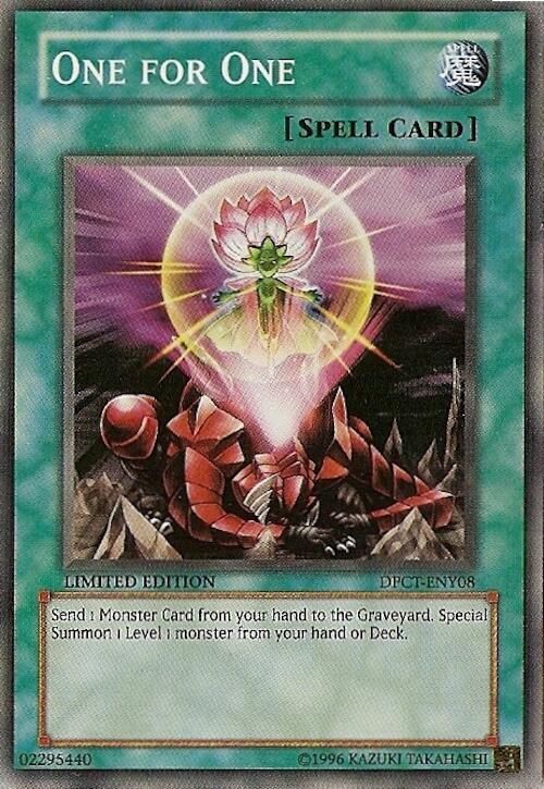 One for One DPCT-ENY08 card from 2010 Duelist Pack Collection Tin