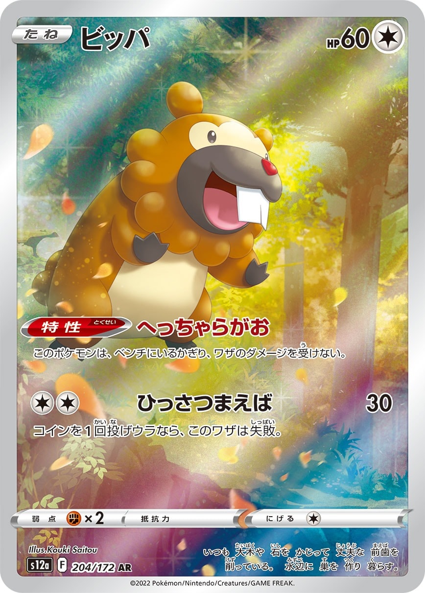 Bidoof 204/172 card from S12a: VSTAR Universe