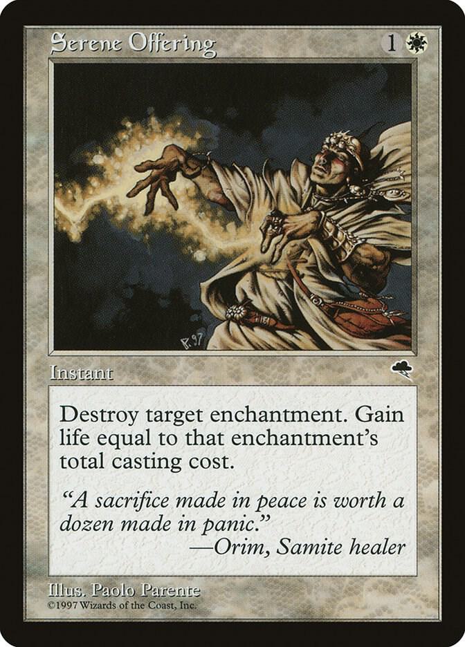 Serene Offering 40 card from Tempest