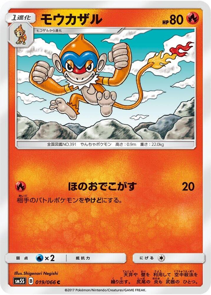 Monferno 019/066 card from SM5S: Ultra Sun