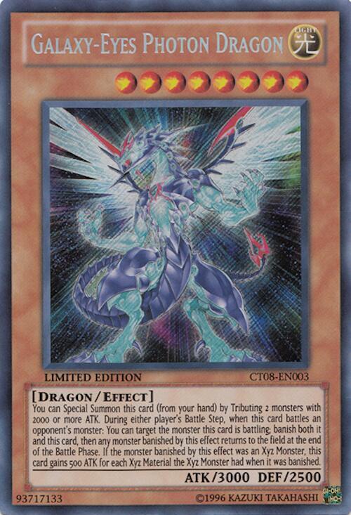 Galaxy-Eyes Photon Dragon CT08-EN003 card from 2011 Collectors Tins