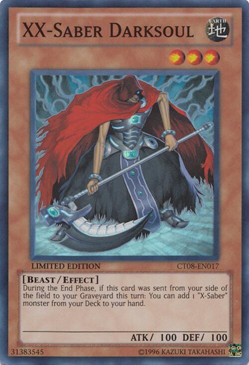 XX-Saber Darksoul CT08-EN017 card from 2011 Collectors Tins