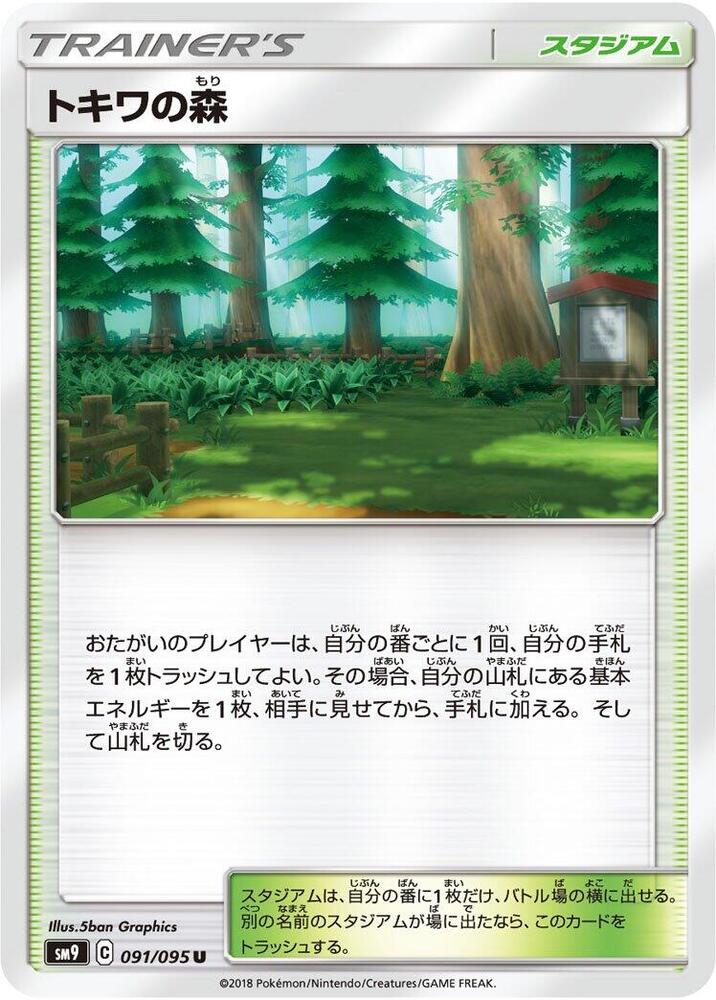 Viridian Forest 091/095 card from SM9: Tag Bolt