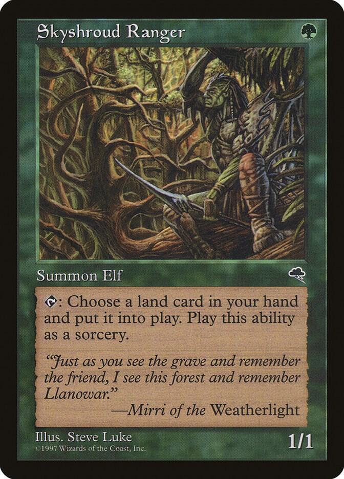 Skyshroud Ranger 256 card from Tempest