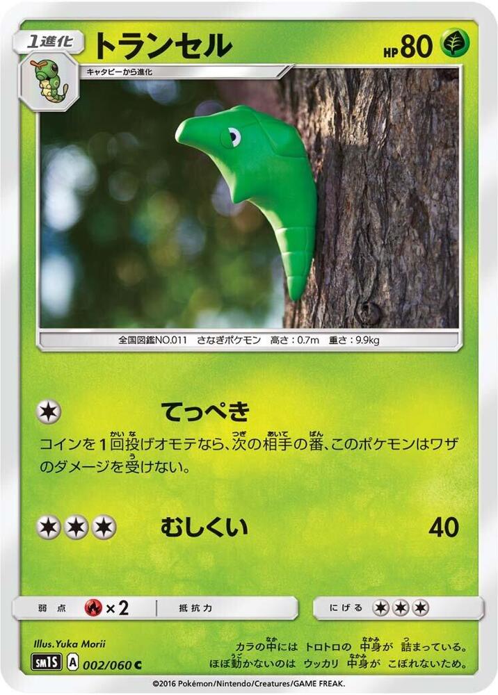 Metapod 002/060 card from SM1S: Collection Sun