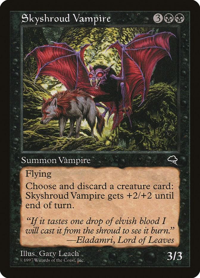 Skyshroud Vampire 157 card from Tempest