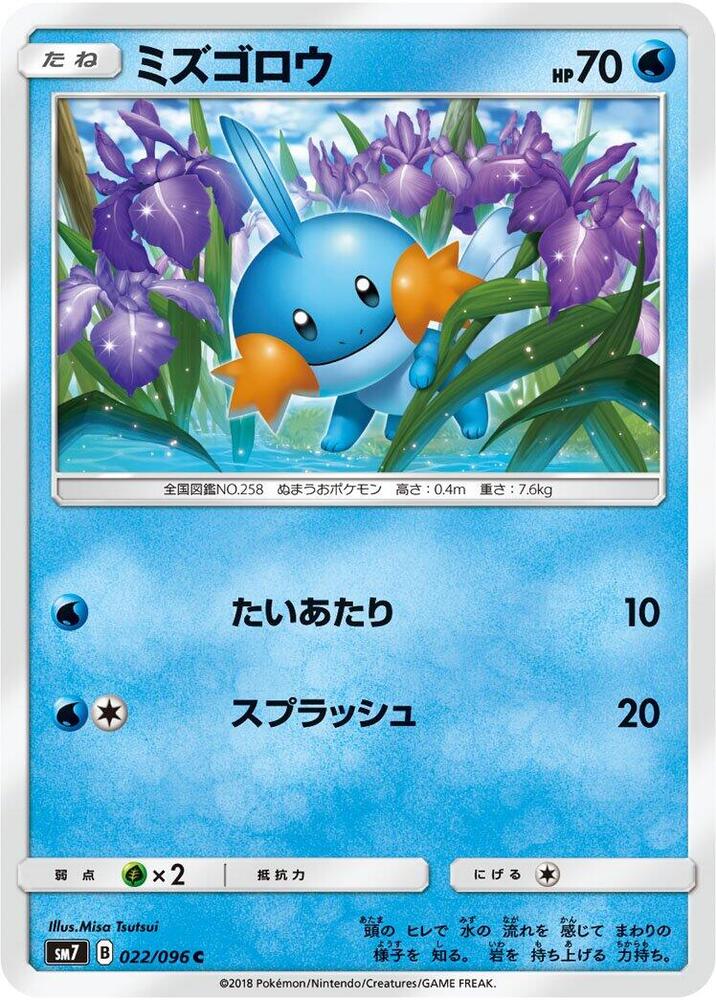 Mudkip 022/096 card from SM7: Sky-Splitting Charisma