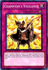 Champion's Vigilance PHSW-EN074 card from Photon Shockwave