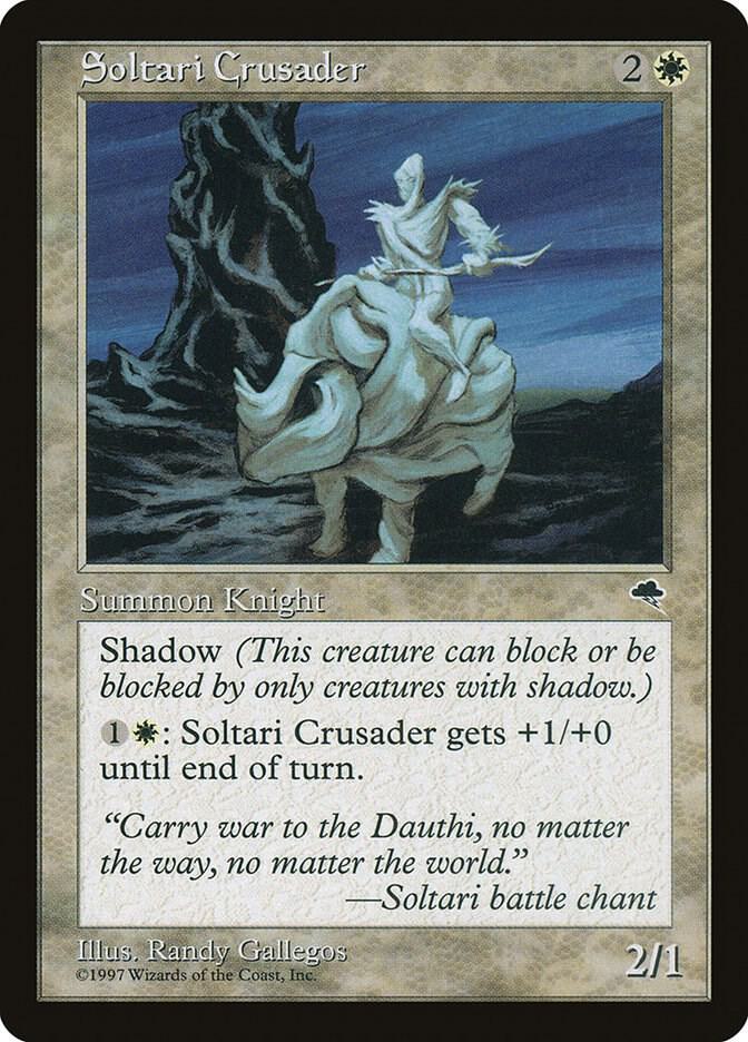 Soltari Crusader 41 card from Tempest
