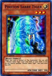 Photon Sabre Tiger PHSW-EN081 card from Photon Shockwave