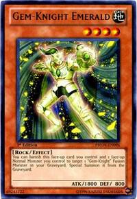 Gem-Knight Emerald PHSW-EN096 card from Photon Shockwave