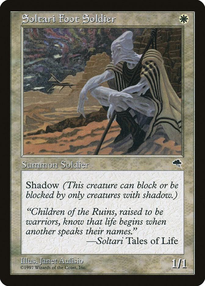 Soltari Foot Soldier 43 card from Tempest