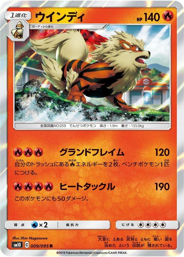 Arcanine 009/095 card from SM10: Double Blaze