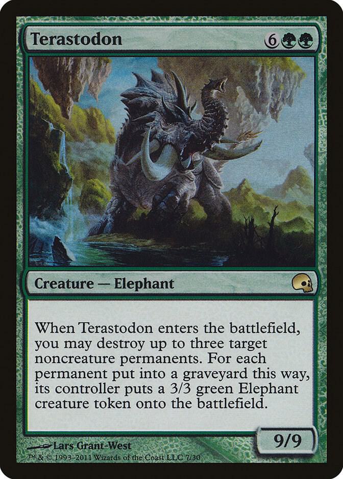 Terastodon 7 card from Premium Deck Series: Graveborn