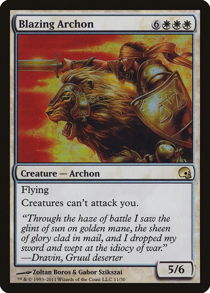 Blazing Archon 11 card from Premium Deck Series: Graveborn