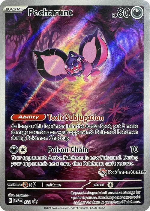 Pecharunt (Pokemon Center Exclusive) 129 card from SV: Scarlet & Violet Promo Cards