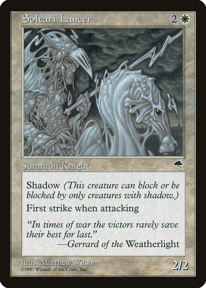 Soltari Lancer 44 card from Tempest