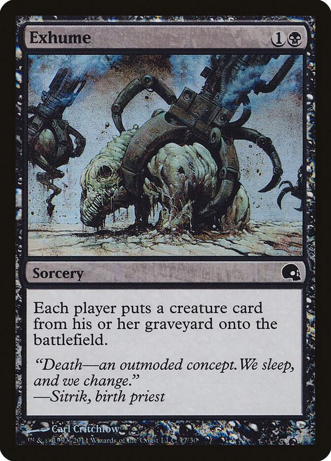 Exhume 17 card from Premium Deck Series: Graveborn